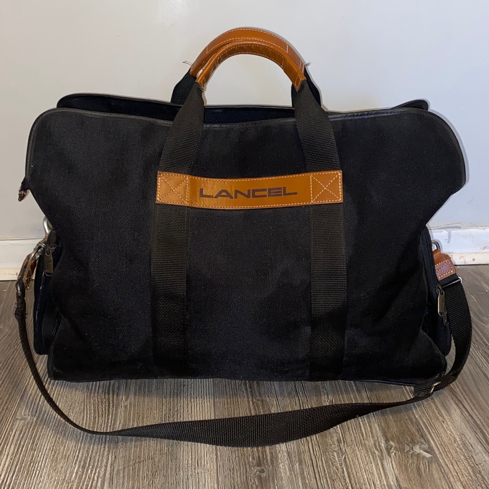 Lancel Grand Voyage canvas Luggage Travel bag Unisex